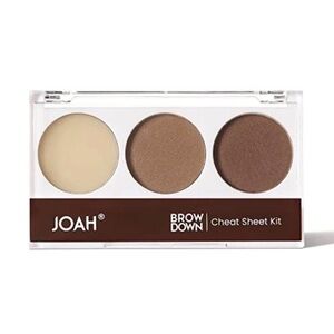 JOAH Beauty Brow Down Cheat Sheet Eyebrow Kit - Rich Brown NWT